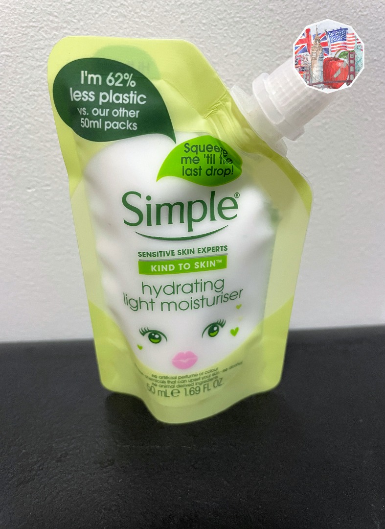 Simple Kind to Skin Hydrating Light Moisturiser Pouch 50mL, Beauty