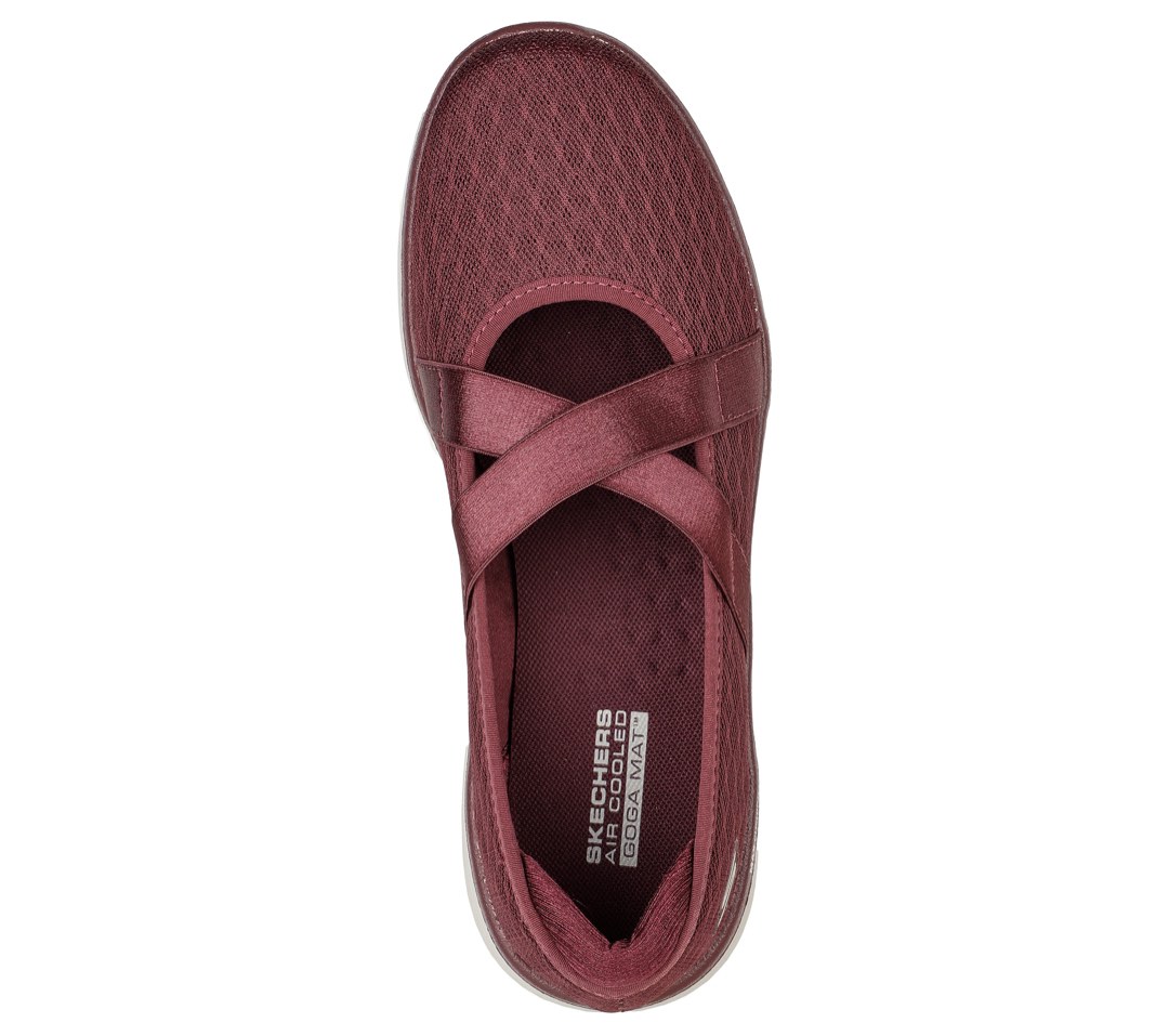 Skechers goga max womens sales brown
