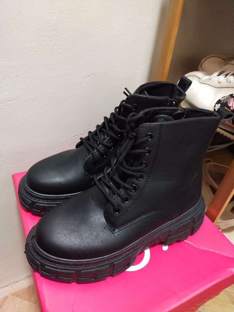 So Fab Platform Boots Black EU Size 38 Women s Fashion Footwear