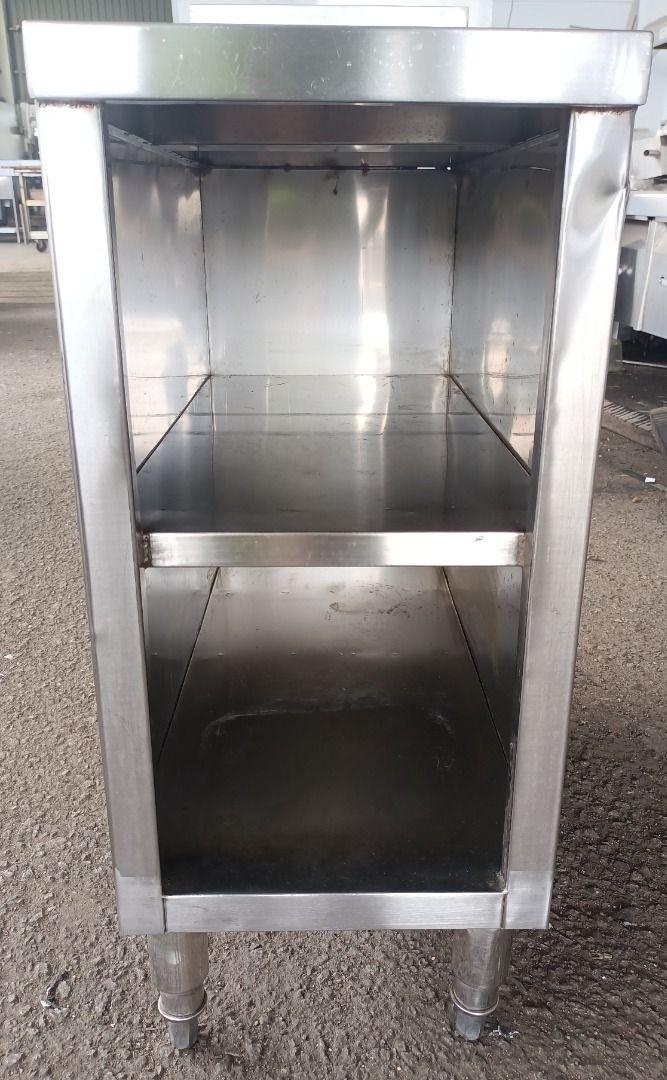 Stainless steel 3 tier work table with cabinet, Furniture & Home Living ...