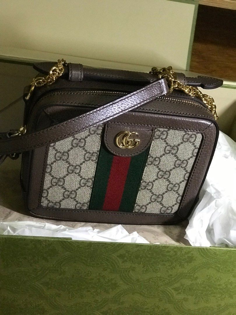 Stunner! Gucci Ophidia GG Bag Authentic (Category: Cross-body Bags) located in Makati City. Submitted by alberrt (Listing ID 1203264653, Image 2). Description: Treat yourself naman! 🥹😀☝🏻 Eto Authentic Gucci Ophidia GG Mini Shoulder Bag 😍😍😍 Complete with Dust Bag and Box! 😀 Bought May 2022 Used only once, ingat na ingat pa 😱😉👏🏻.