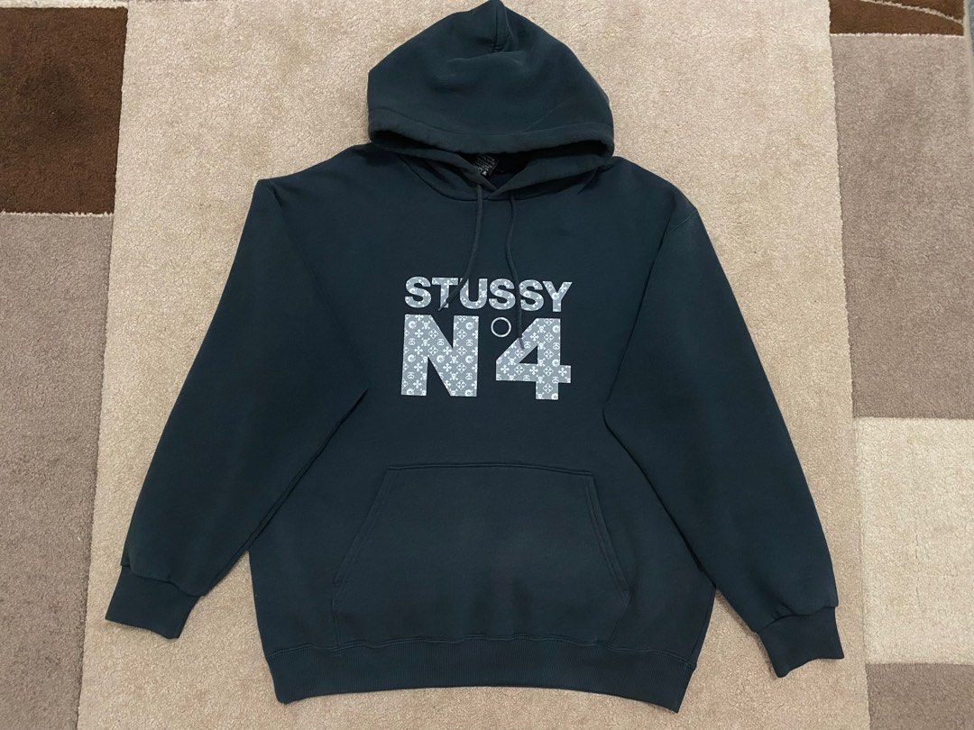 STUSSY N4 MONOGRAM HOODIE, Men's Fashion, Activewear on Carousell