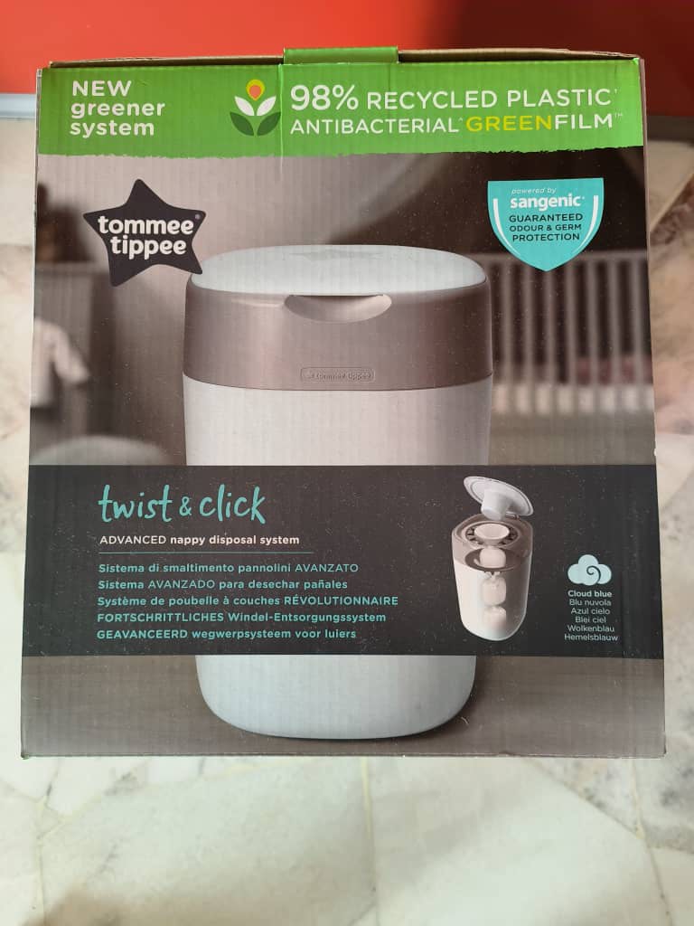 Tommee Tippee - Twist & Click Sangenic Nappy Disposal System Cloud Blue