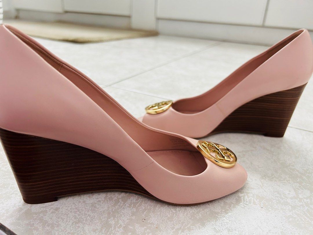 Tory burch nude best sale wedges
