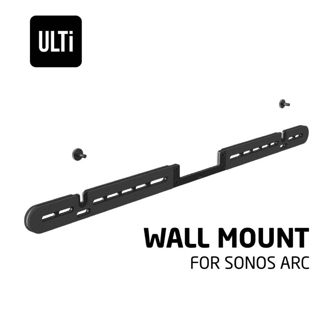 ULTi Soundbar Wall Mount for Sonos Arc Low Profile Sound Bar Mount Bracket Under or Above TV