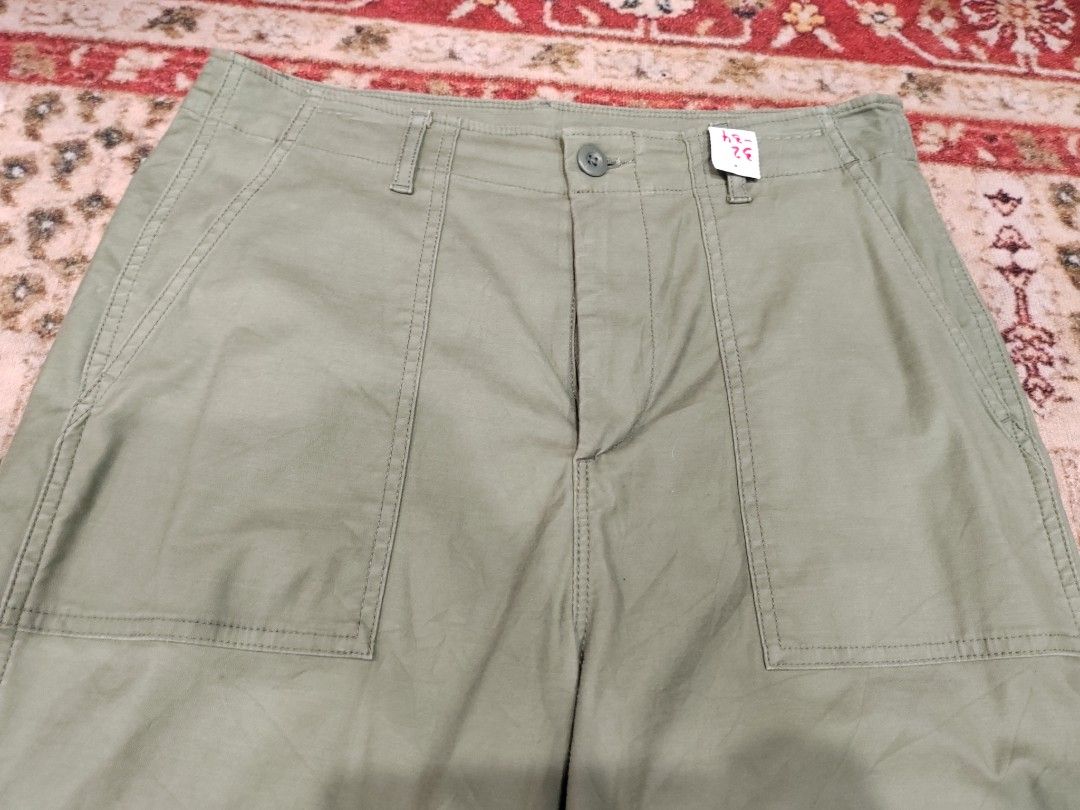 Unique army pants olive green, Men's Fashion, Bottoms, Trousers on