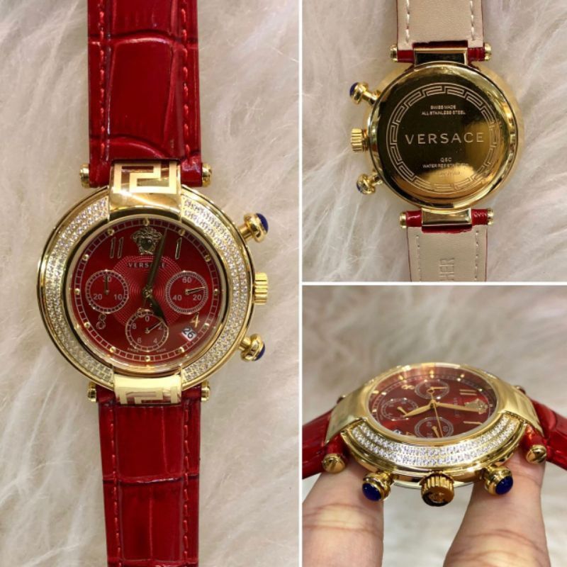Red shop versace watch