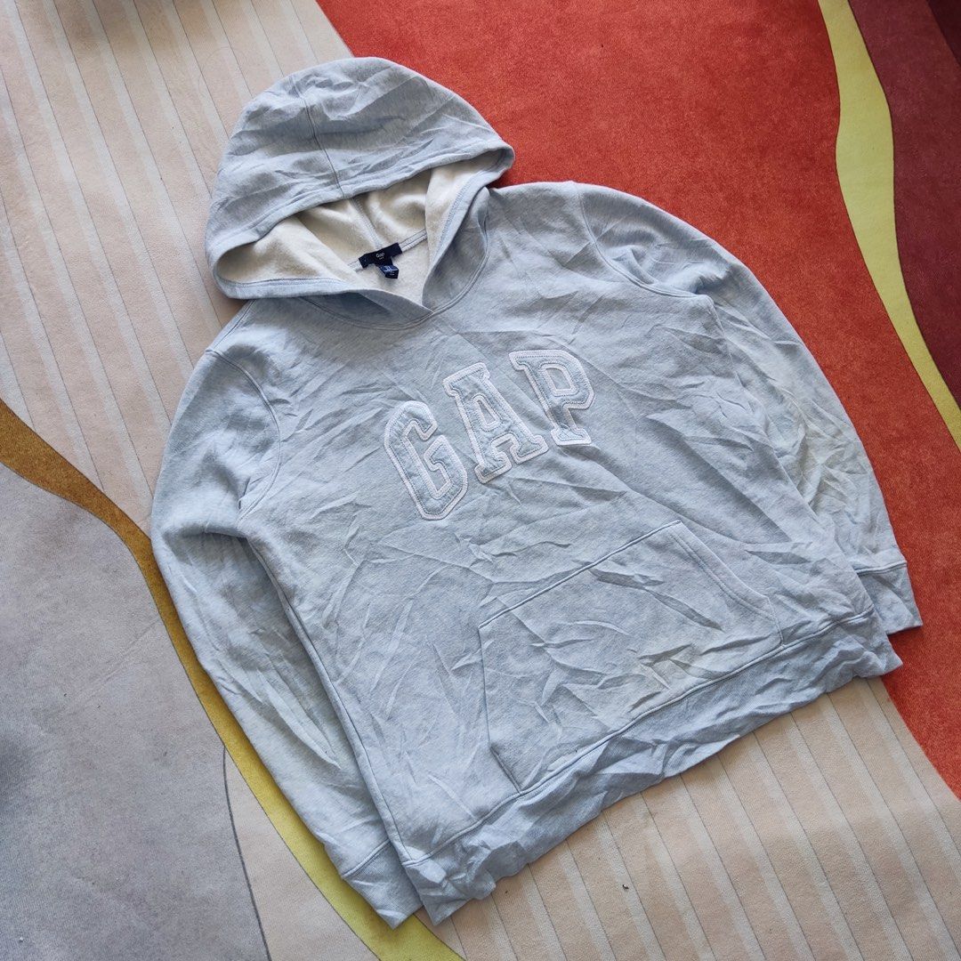 Very Light Blue GAP Hoodie, Men's Fashion, Tops u0026 Sets, Hoodies on Carousell