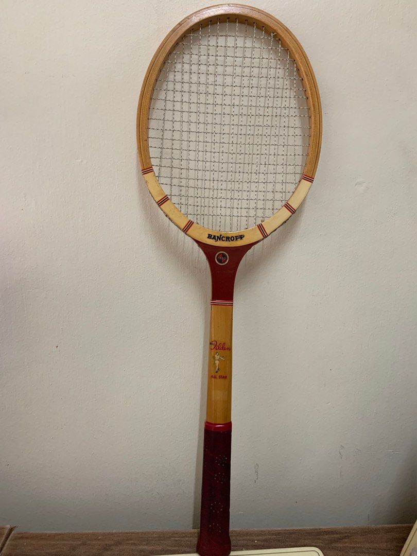 Vintage Bill Tilden Bancroft Tennis Racket All-Star 1882 Made in USA ...