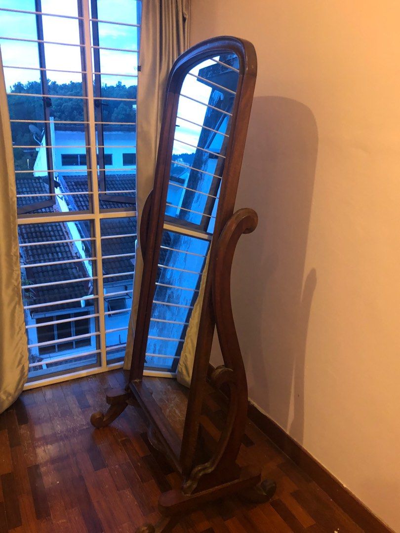 Vintage full length mirror, Furniture & Home Living, Furniture, Other