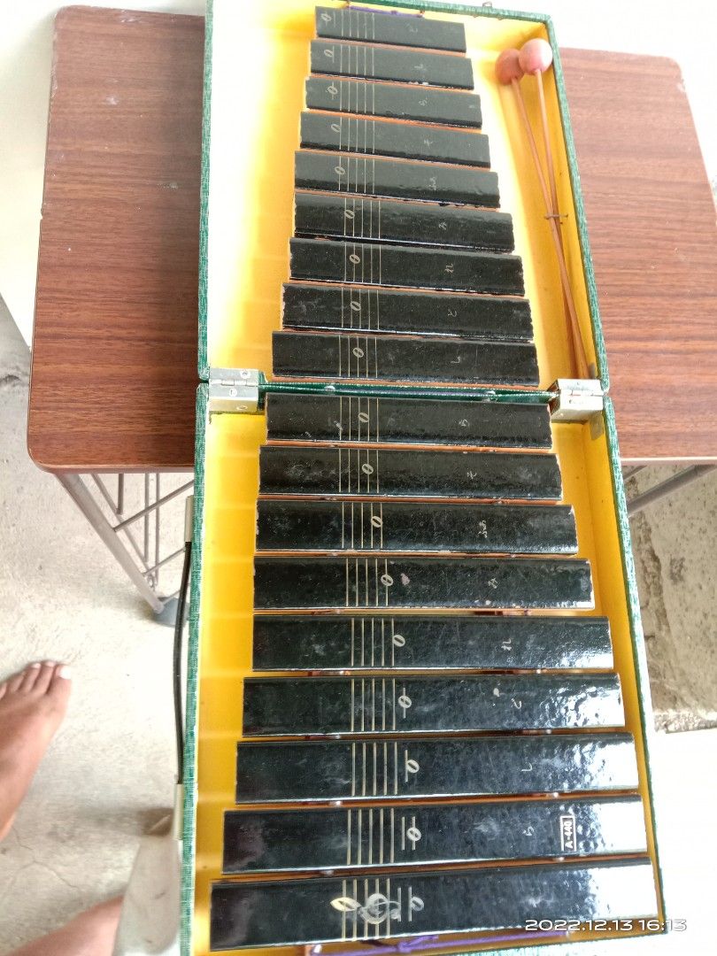 Vintage meyama compact xylophone,Japan made with original case box