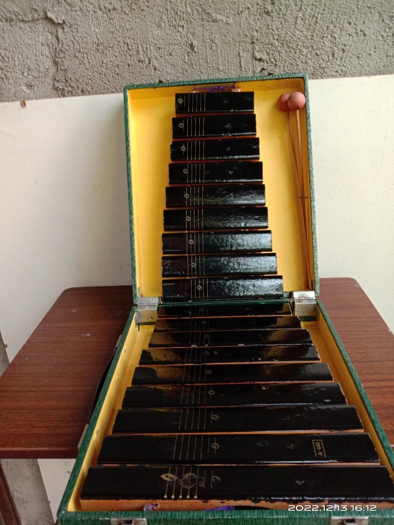 Vintage meyama compact xylophone,Japan made with original case box
