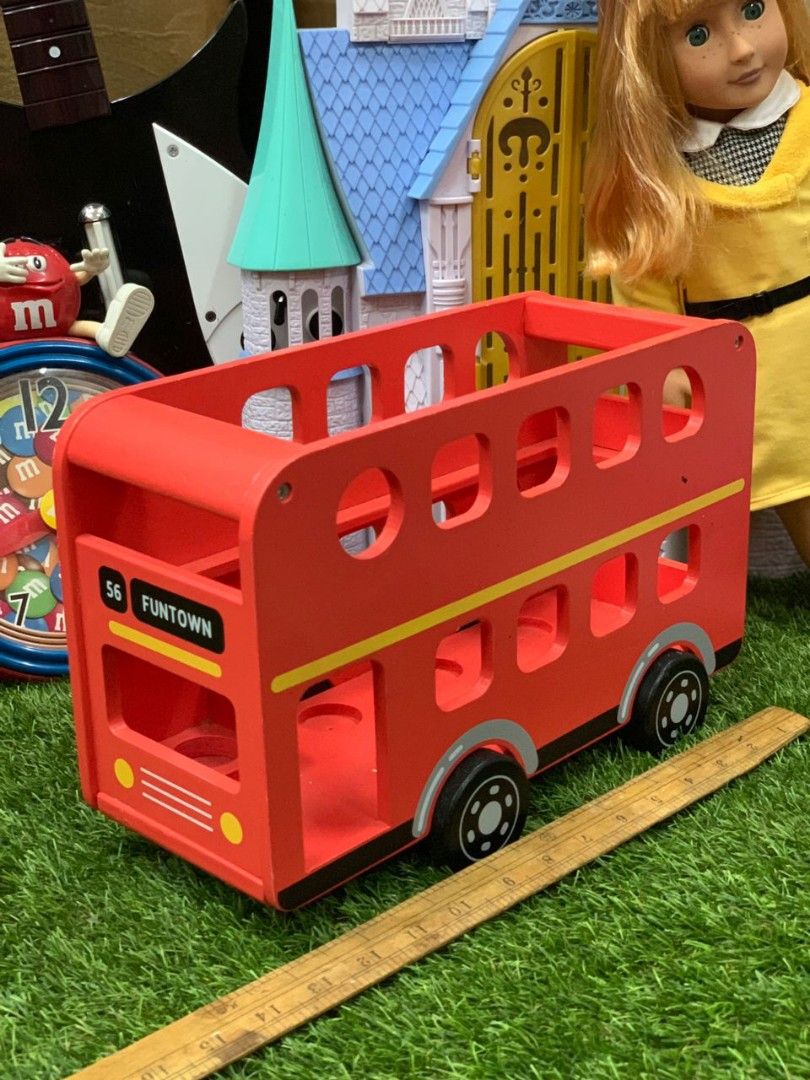 Wooden London Bus, Hobbies & Toys, Toys & Games on Carousell