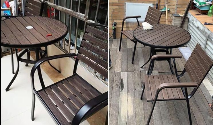 Factory Super Sale KING Outdoor Table and Chair Set Weather
