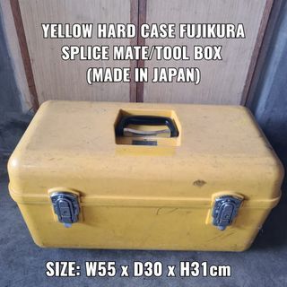 YELLOW HARD CASE FUJIKURA SPLICE MATE/TOOL BOX (MADE IN JAPAN)