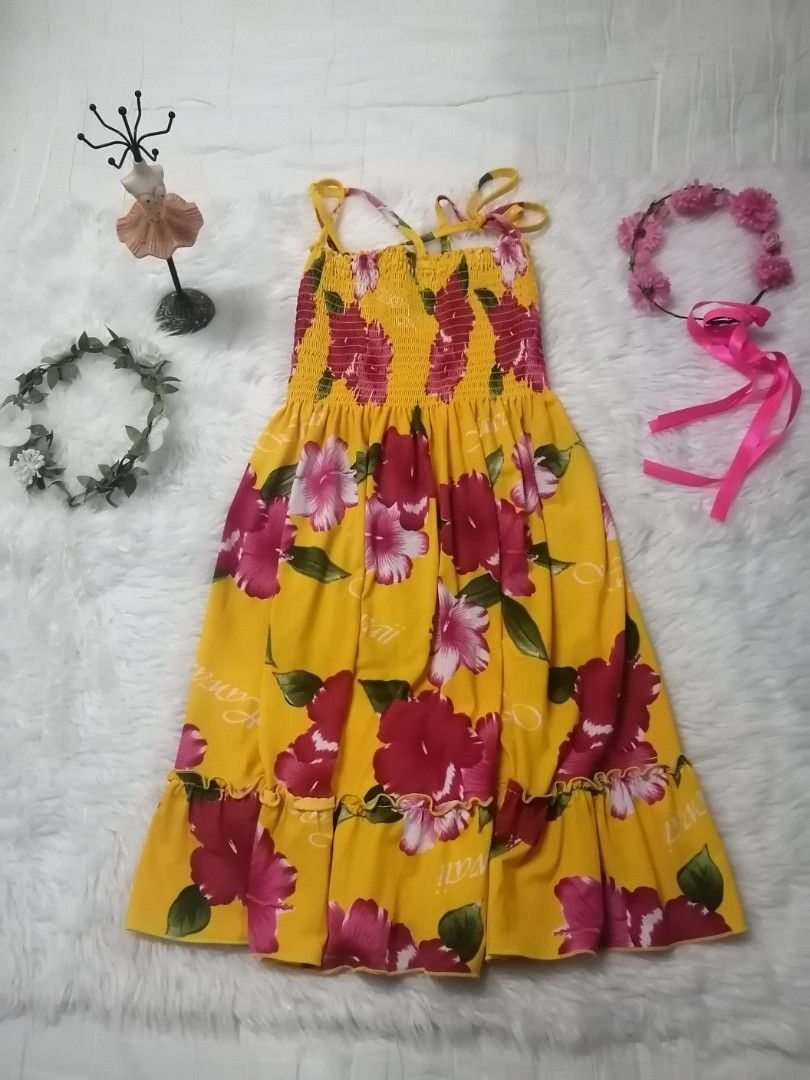 Hawaiian theme store dress for kids