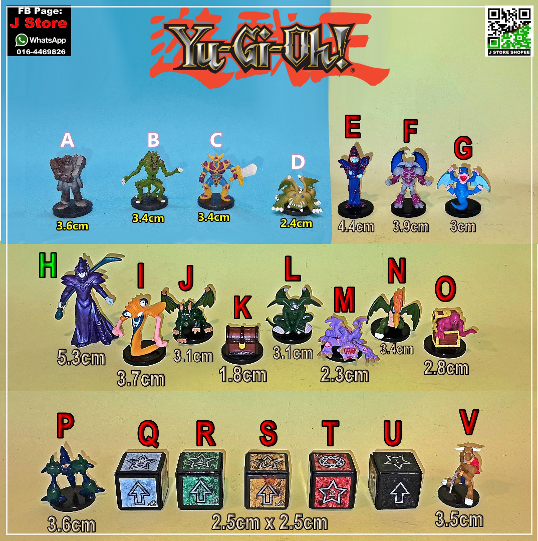 Yugioh mini figures hot sale