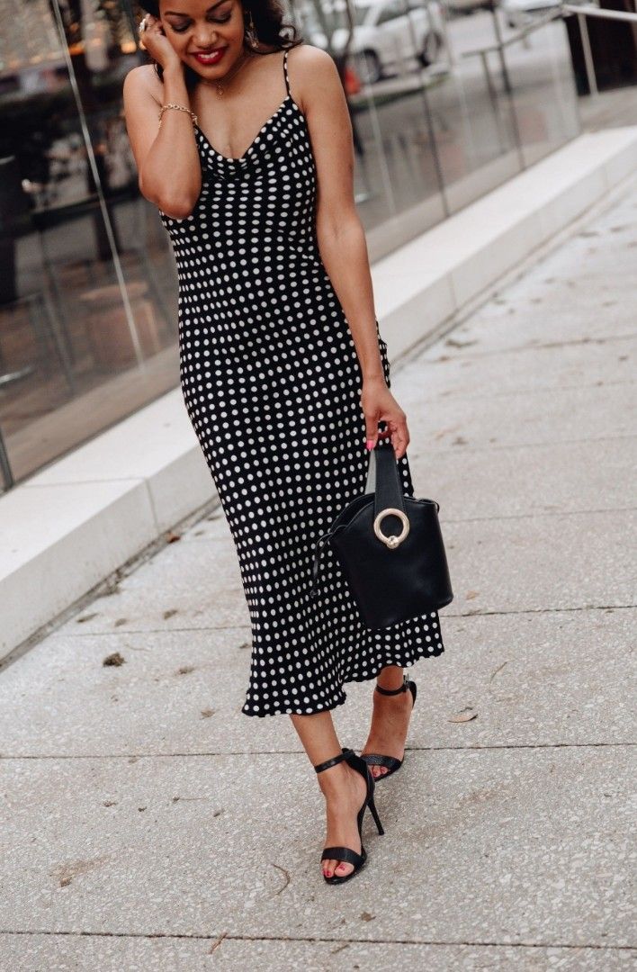 Zara polka dot satin dress free sfee