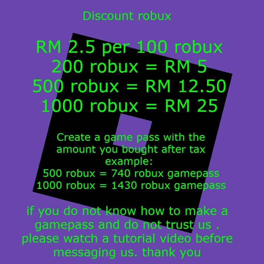 Roblox - 100 Robux *TAX* | Fast Delivery (READ DESCRIPTION)