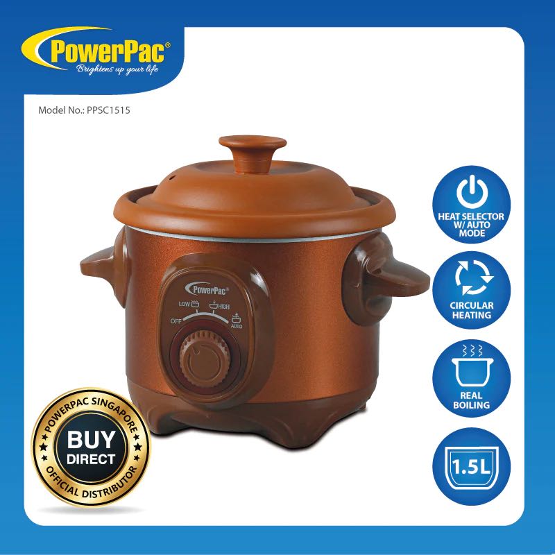 1.5 L slow cooker powerpac, TV & Home Appliances, Kitchen Appliances