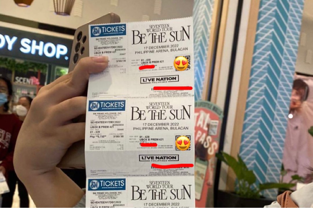 (1) Seventeen World Tour Be The Sun Concert Ticket, Tickets & Vouchers