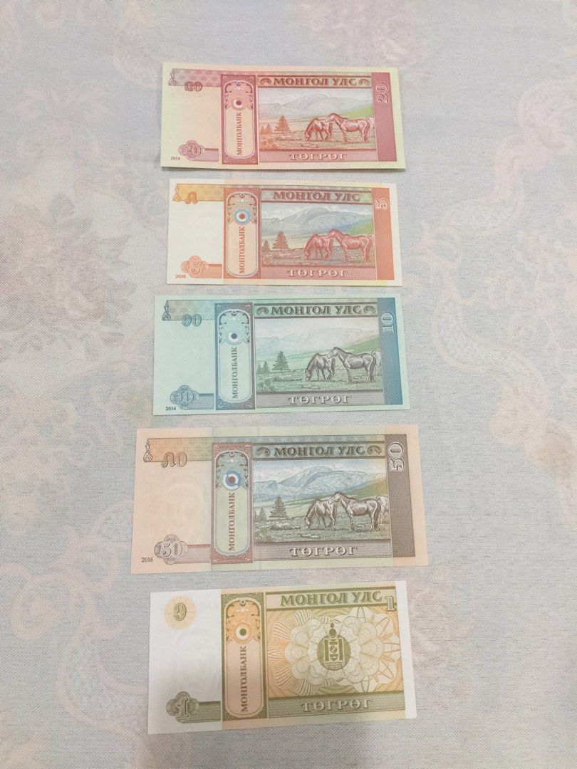 一套蒙古幣，售價200, 興趣及遊戲, 收藏品及紀念品, 錢幣- Carousell