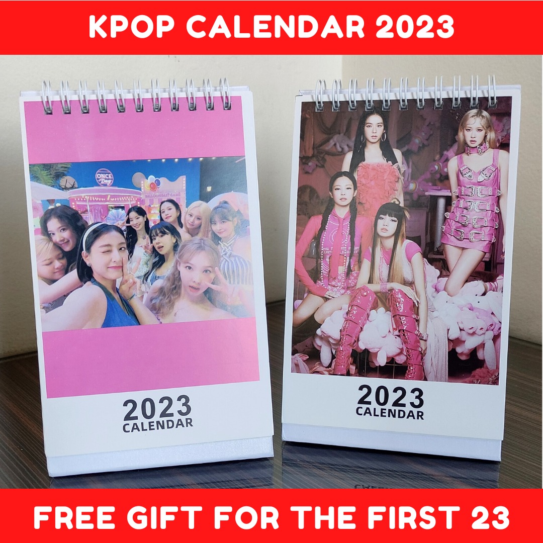 2023 CALENDAR TWICE BLACKPINK, Hobbies & Toys, Memorabilia