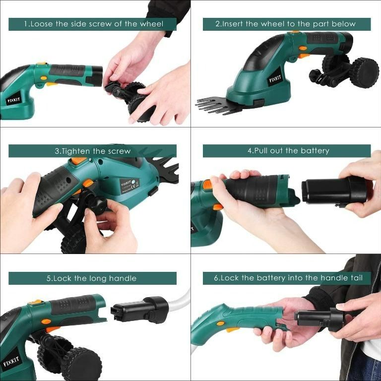 Fixkit cordless grass cheap and hedge trimmer