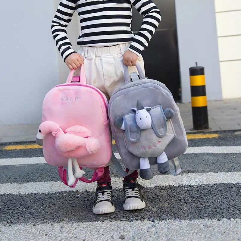 3D animal Cute and fluffy backpack Babies Kids Babies Kids