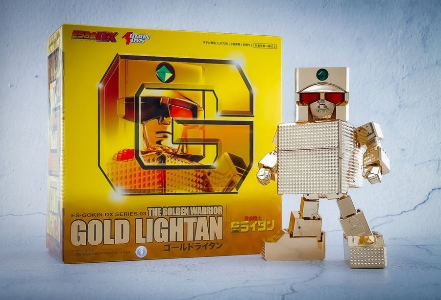 全新Action Toys ES合金DX Gold Lightan 黃金戰士/黃金俠(非Bandai超 