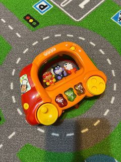 正版 AnpanMan麵包超人聲光玩具車、音樂巴士、幼兒爬行玩具，日文歌曲