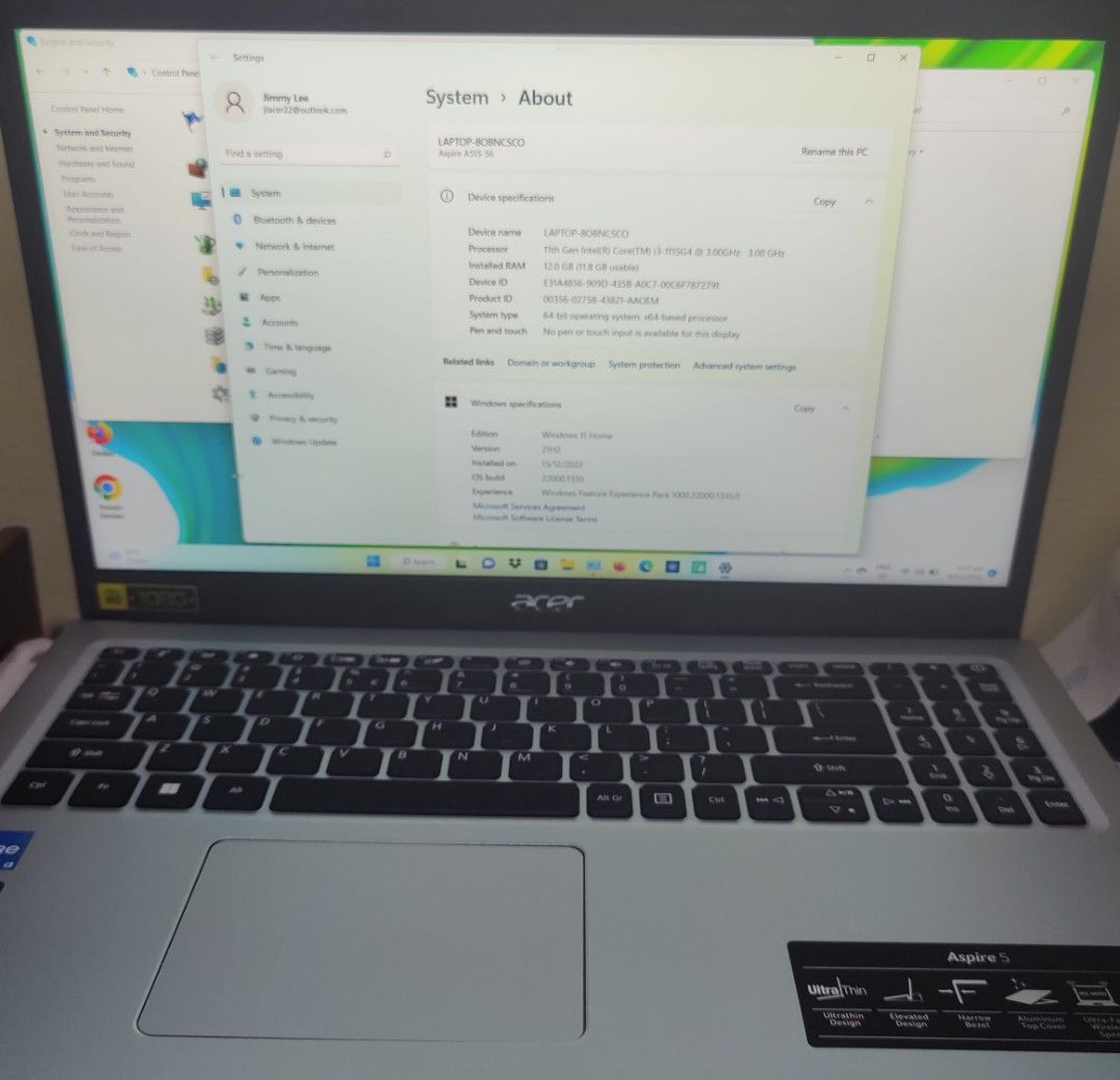 Acer Aspire 5- 15.6