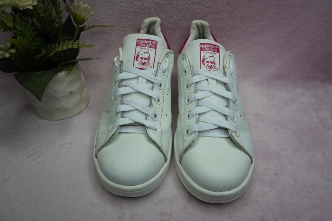 Adidas Stan Smith Vintage OG White Red Size 39 Insole 24 cm, Fesyen