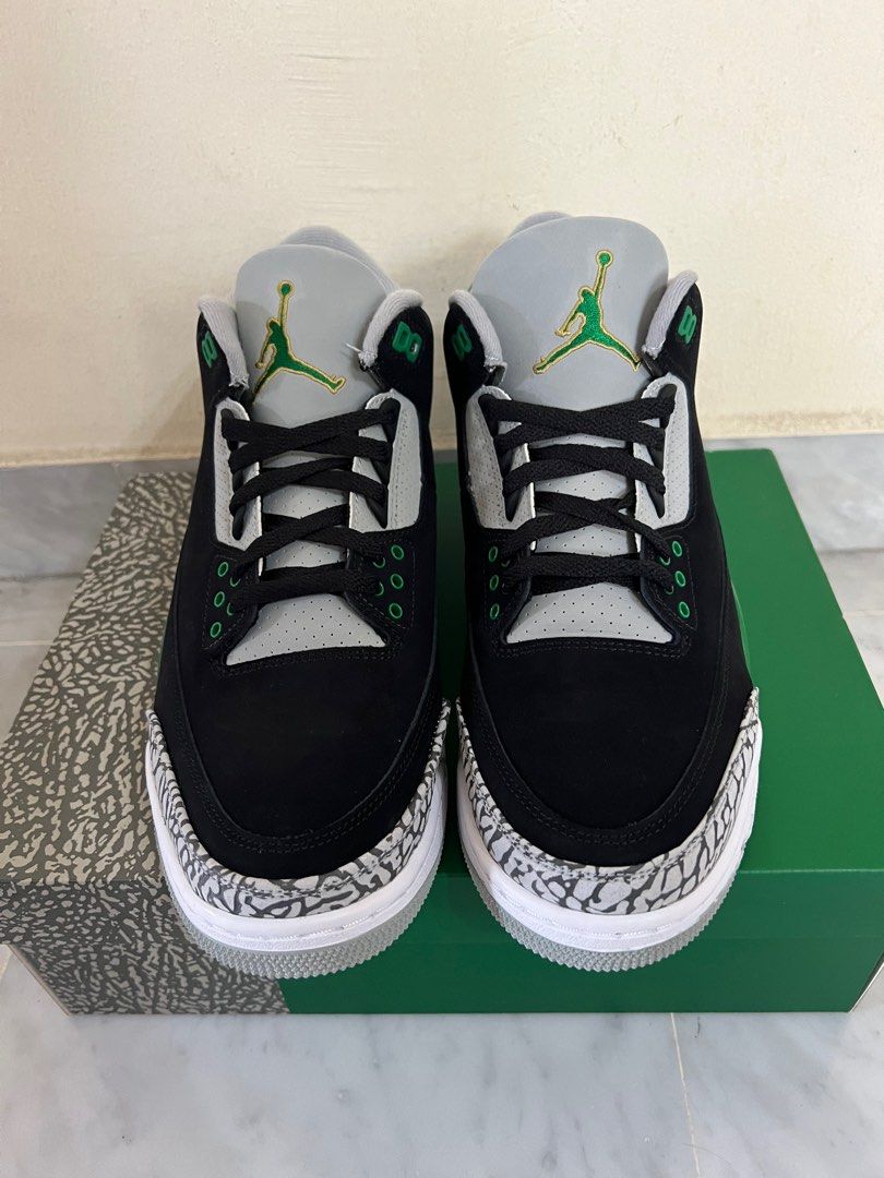 green and grey jordan 3