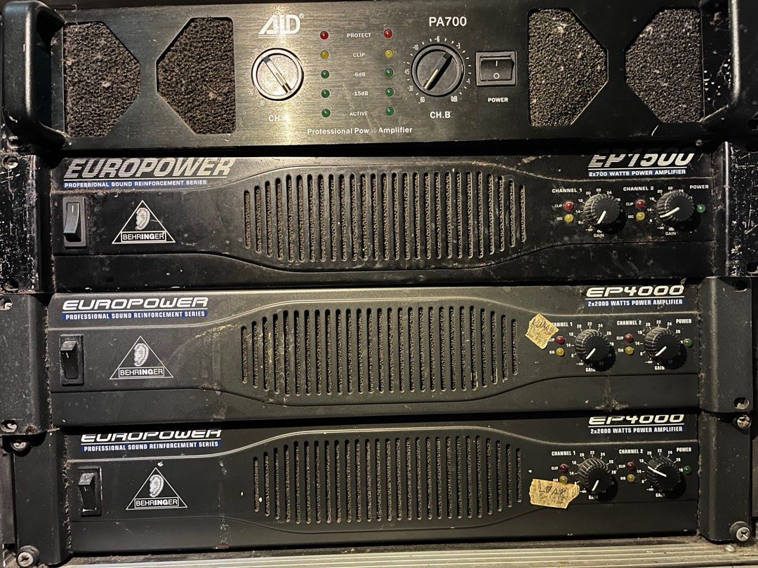 Amplifier Behringer Europower EP4000, Audio, Soundbars, Speakers