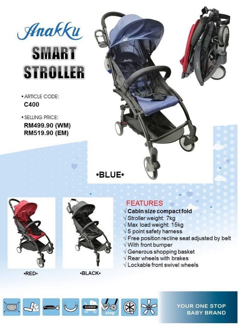 Anakku SMART COMPACT Stroller C400
