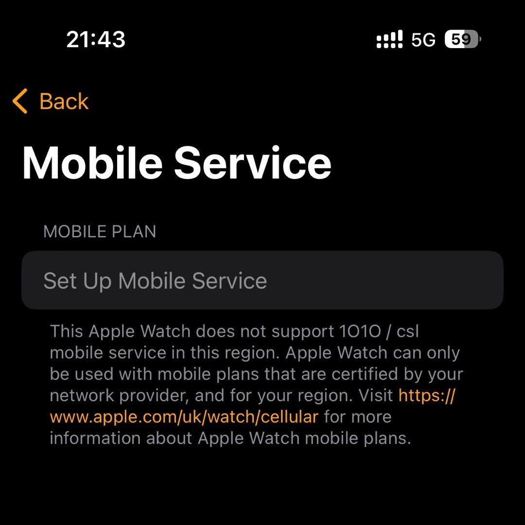 Csl esim hot sale apple watch