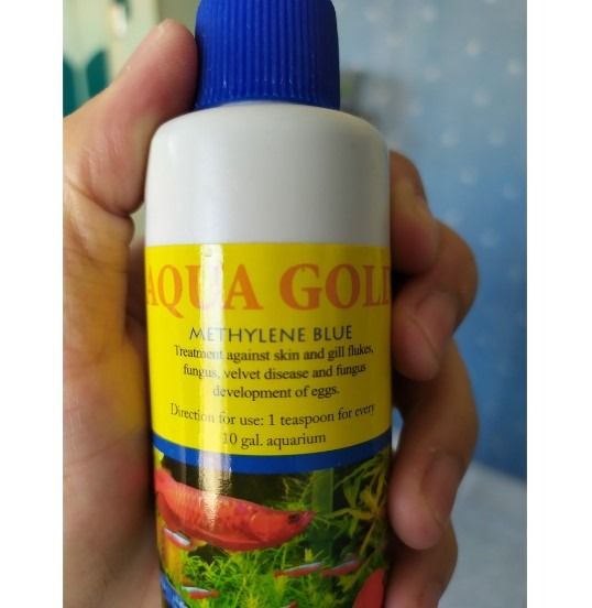 Aqua Gold Methylene Blue Meth Blue Aquarium Tank Fish Medicine Gill Fluke Velvet Fungus Blue