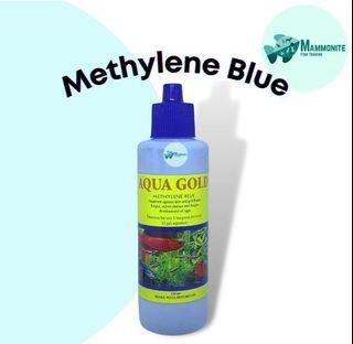 Aqua Gold Methylene Blue Meth Blue Aquarium Tank Fish Medicine Gill Fluke Velvet Fungus Blue Water