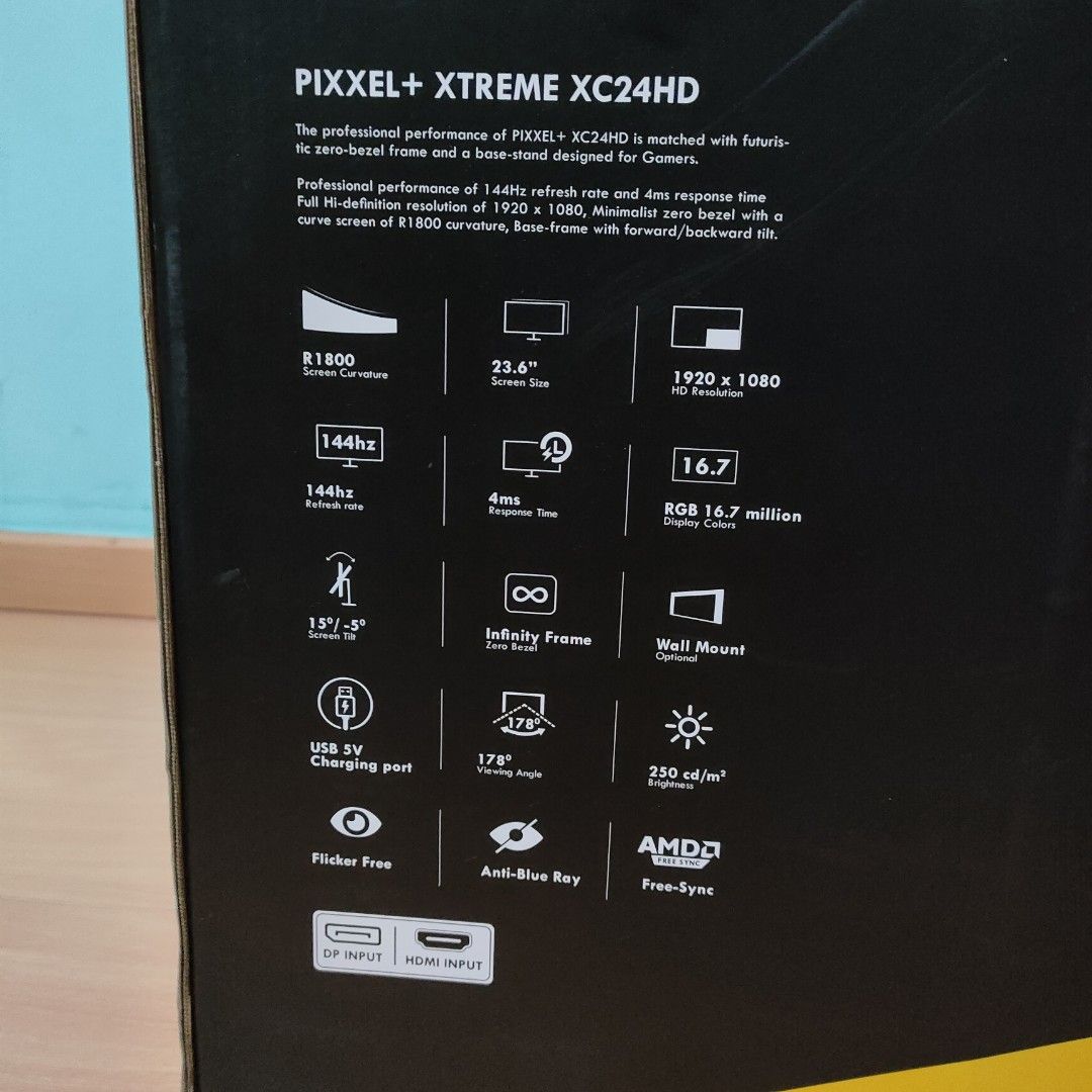 Armaggeddon XC24HD Curved Gaming Monitor, Computers & Tech, Parts