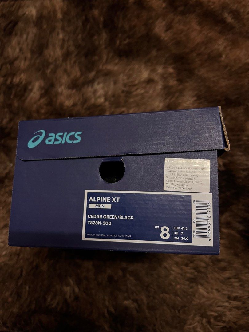Asics alpine xt on sale green / black