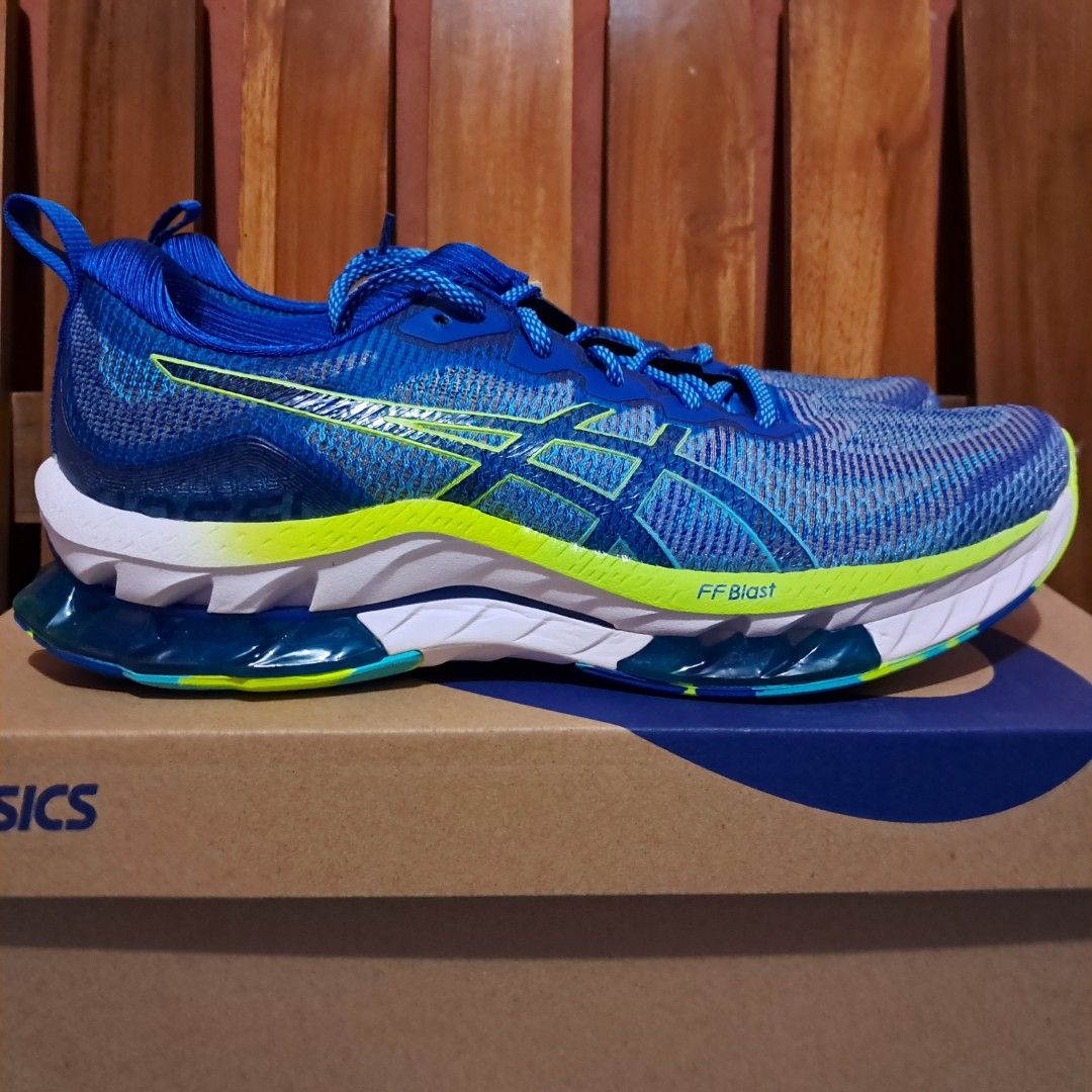 Asics GelKinsei Blast Le Men Running Shoes Blue, Fesyen Pria, Sepatu
