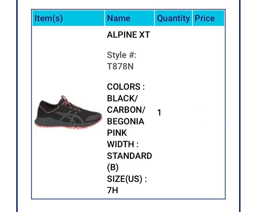 Asics alpine 2025 xt carbon