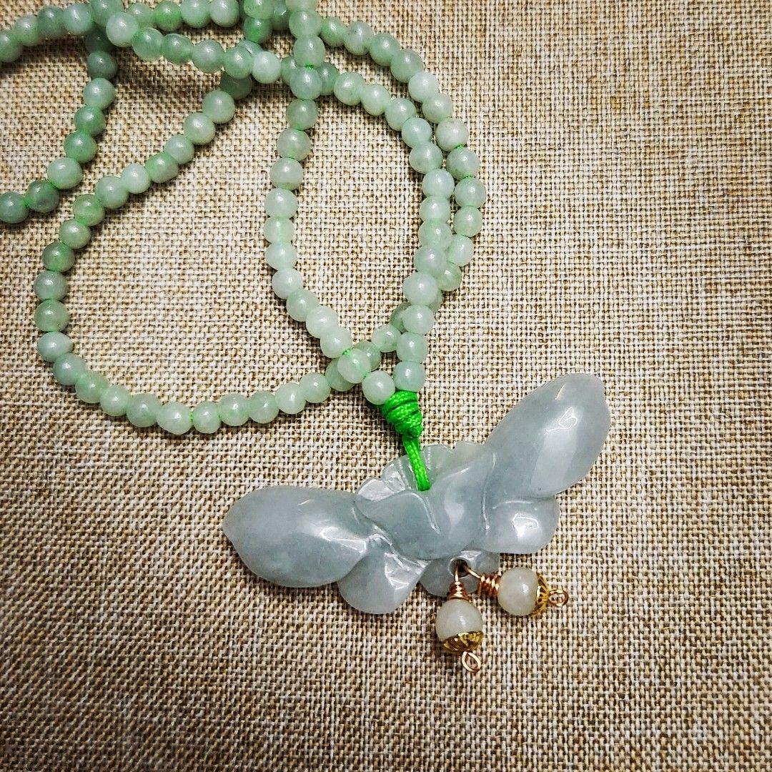 Jade butterfly sale pendant