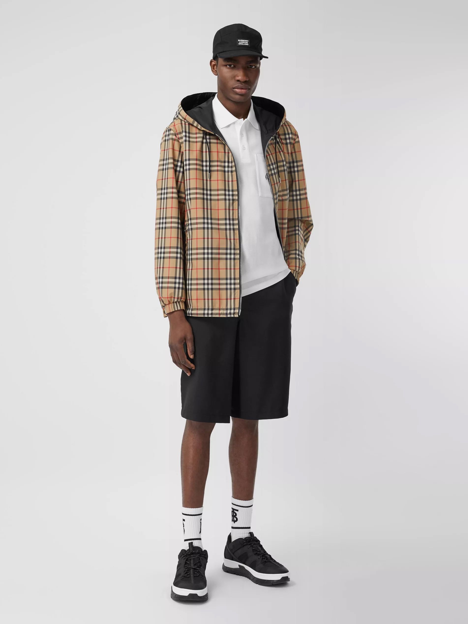 Burberry reversible vintage check recycled polyester jacket clearance