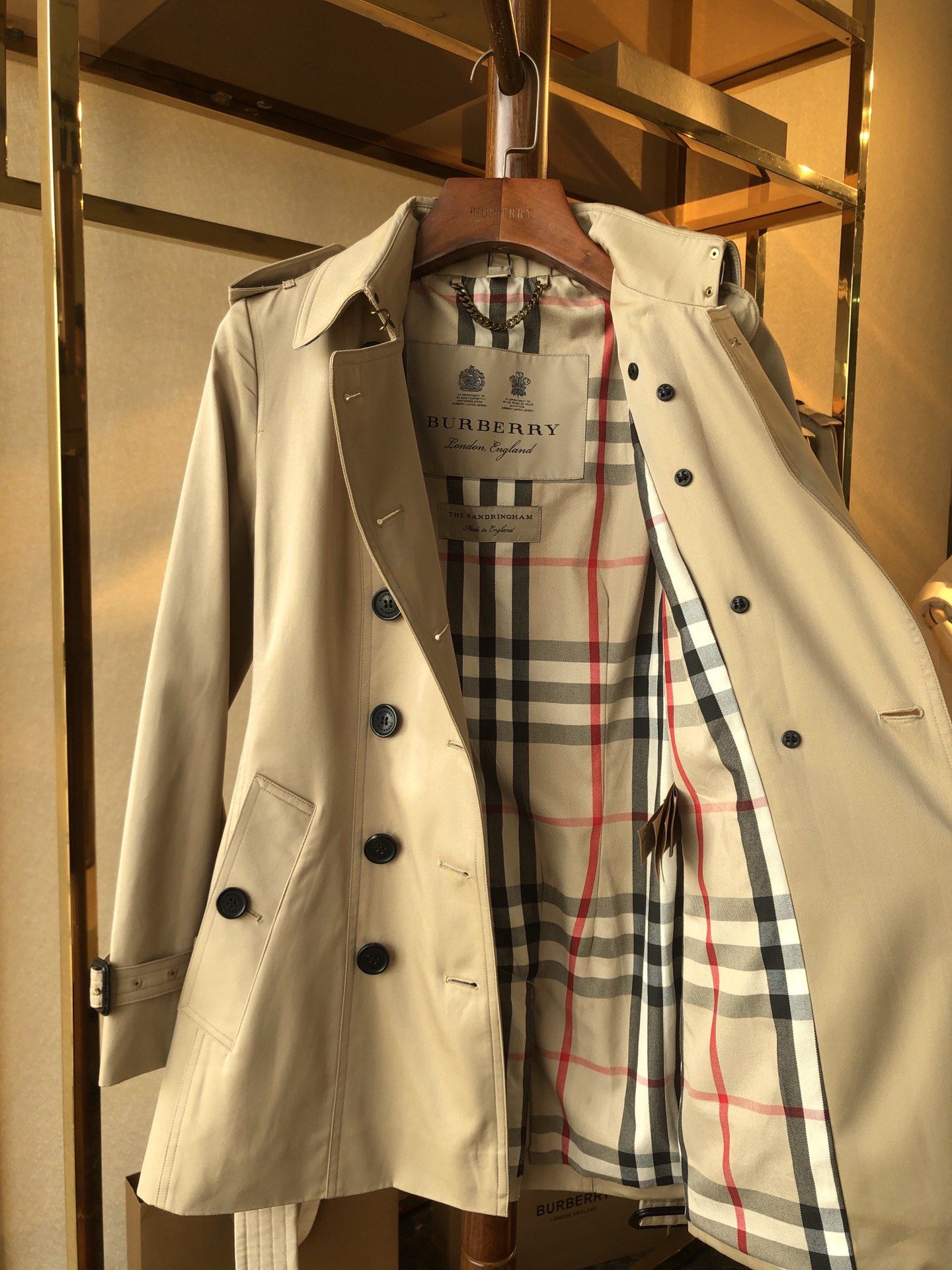 Burberry sandringham honey new arrivals