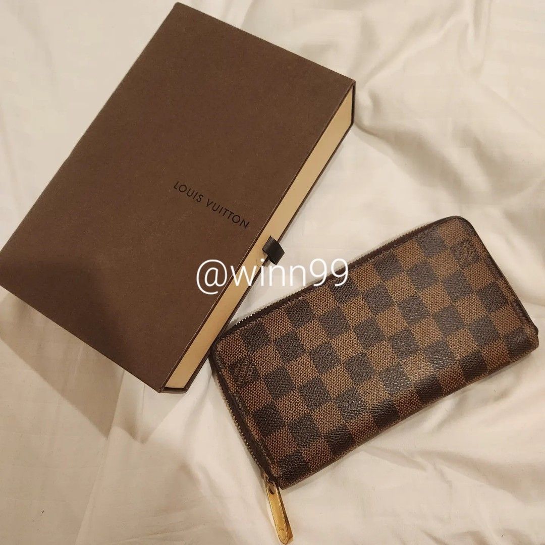 Louid Vuitton men's long wallet damier ebene, Luxury, Bags & Wallets on  Carousell