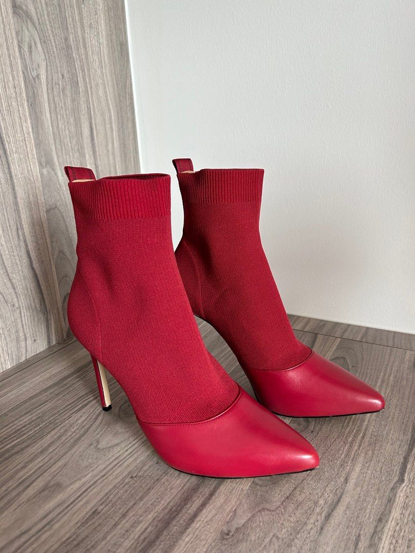 Michael Kors Christmas red knitted boots heels size 38, Luxury, Sneakers &  Footwear on Carousell