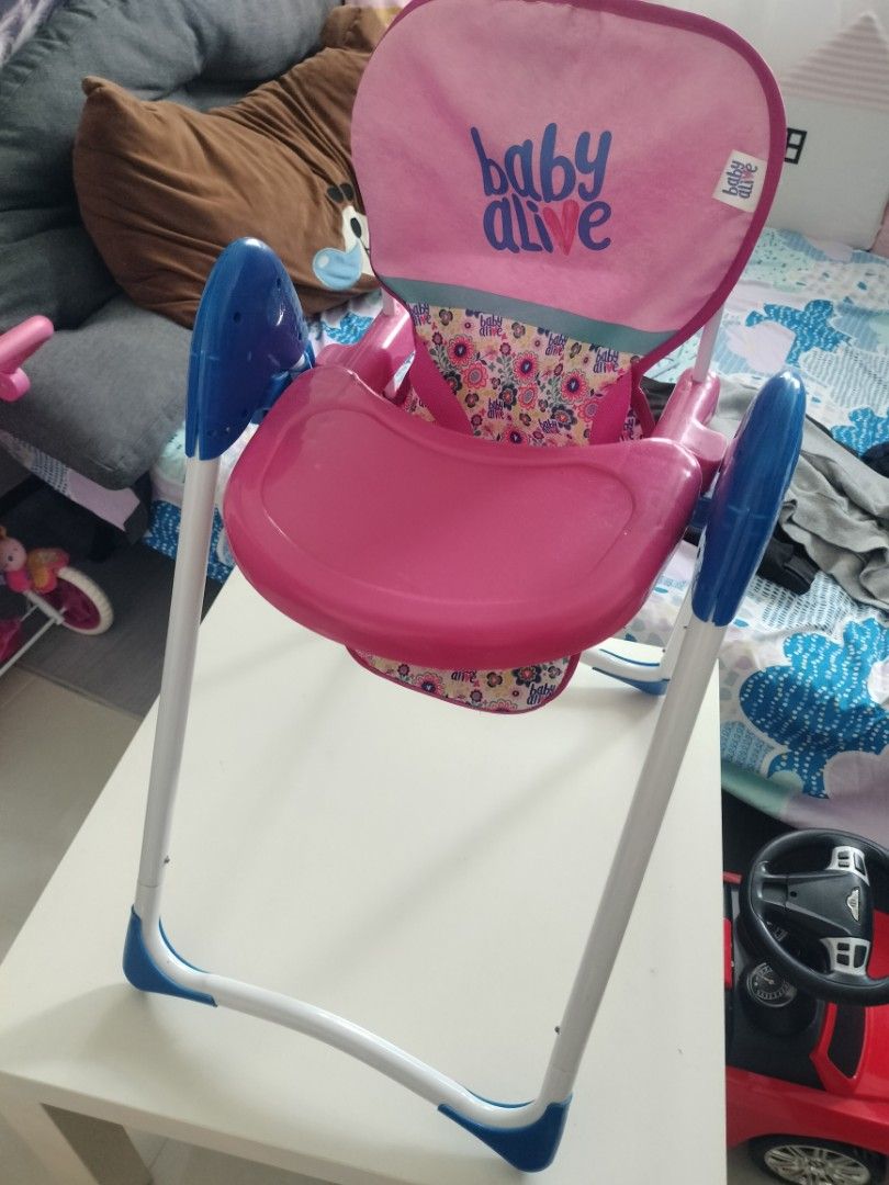Baby alive high chair, Hobbies & Toys, Toys & Games on Carousell