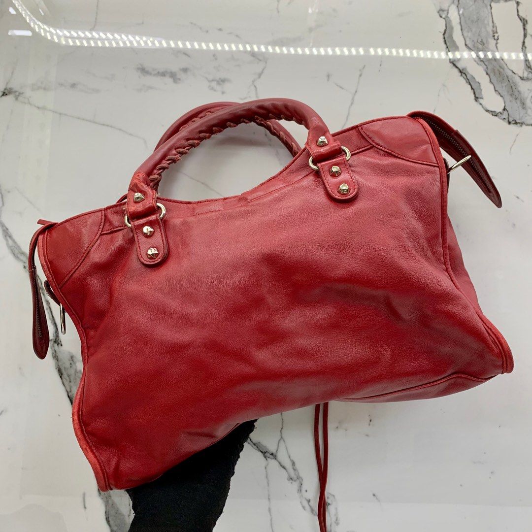 Red balenciaga women's sale